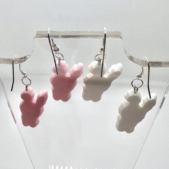 Bunny Earrings - Rabbit Earrings - Easter Earrings - Girl Earrings - DDLG - Picture 5 of 10